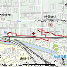 和江紙業周辺の地図
