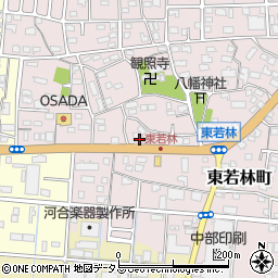 静岡県浜松市中央区東若林町1184周辺の地図