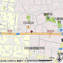 静岡県浜松市中央区東若林町1199周辺の地図