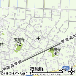 静岡県浜松市中央区篠原町3809周辺の地図