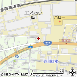 静岡県浜松市中央区篠原町4周辺の地図