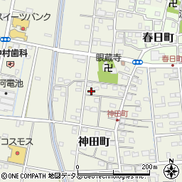 静岡県浜松市中央区神田町664周辺の地図