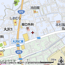 静岡県牧之原市大沢621-1周辺の地図