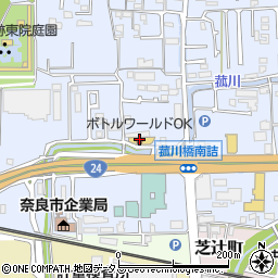 カラオケ本舗まねきねこ 奈良法華寺店周辺の地図