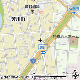 静岡県浜松市中央区芳川町498周辺の地図