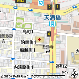 大阪府大阪市中央区釣鐘町1丁目1-5周辺の地図