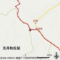 岡山県井原市芳井町佐屋217周辺の地図