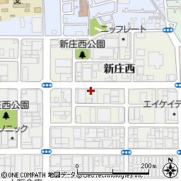 大阪府東大阪市新庄西4-22周辺の地図