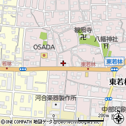 静岡県浜松市中央区東若林町1193周辺の地図