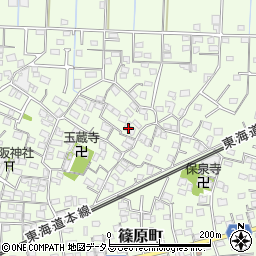 静岡県浜松市中央区篠原町3823周辺の地図
