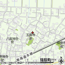 静岡県浜松市中央区篠原町3840周辺の地図