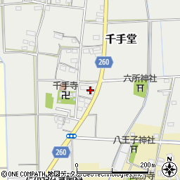 静岡県磐田市千手堂691-1周辺の地図
