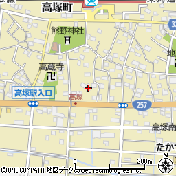 静岡県浜松市中央区高塚町4671周辺の地図