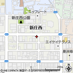 大阪府東大阪市新庄西4-32周辺の地図