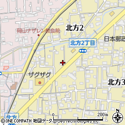 岡山吉井線周辺の地図