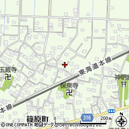 静岡県浜松市中央区篠原町3765周辺の地図