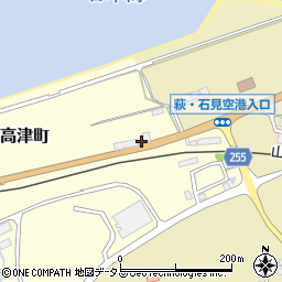 島根県益田市高津町2562周辺の地図