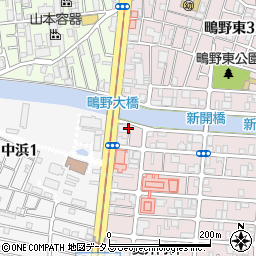 大阪府大阪市城東区東中浜1丁目1周辺の地図