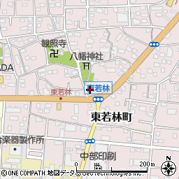 静岡県浜松市中央区東若林町1155周辺の地図
