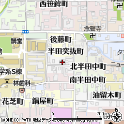 奈良県奈良市北半田西町周辺の地図