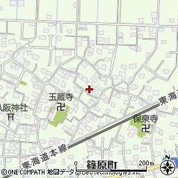 静岡県浜松市中央区篠原町3833周辺の地図