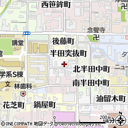 奈良県奈良市北半田西町周辺の地図