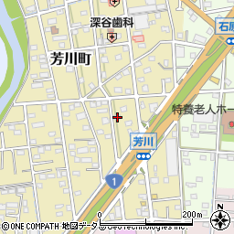 静岡県浜松市中央区芳川町512周辺の地図