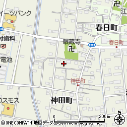 静岡県浜松市中央区神田町663周辺の地図