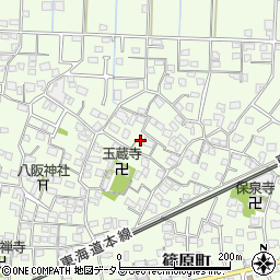 静岡県浜松市中央区篠原町3838周辺の地図