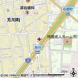 静岡県浜松市中央区芳川町496周辺の地図