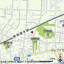 静岡県浜松市中央区篠原町1206周辺の地図