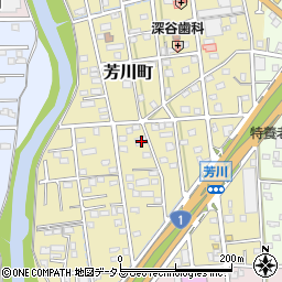 静岡県浜松市中央区芳川町624周辺の地図