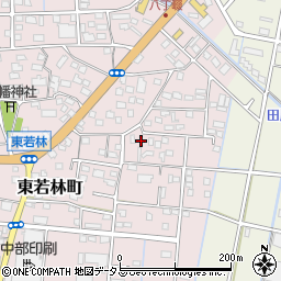 静岡県浜松市中央区東若林町1418周辺の地図
