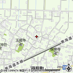静岡県浜松市中央区篠原町3821周辺の地図