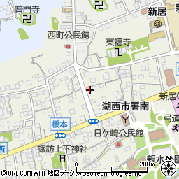 静岡県湖西市新居町浜名741周辺の地図