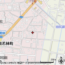 静岡県浜松市中央区東若林町1427周辺の地図