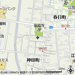 静岡県浜松市中央区神田町672周辺の地図