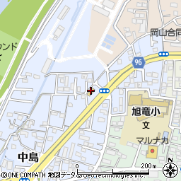 ファミリーマート岡山中島店周辺の地図