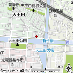 大阪府大阪市城東区天王田17周辺の地図