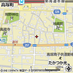 静岡県浜松市中央区高塚町4599-48周辺の地図