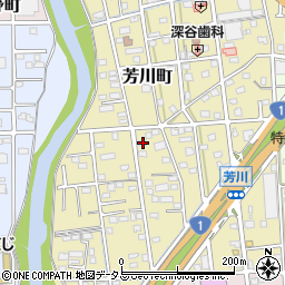 静岡県浜松市中央区芳川町626周辺の地図