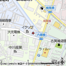 大阪府東大阪市新鴻池町1-7周辺の地図