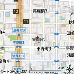 大阪府大阪市中央区道修町3丁目3周辺の地図