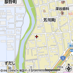 静岡県浜松市中央区芳川町612周辺の地図