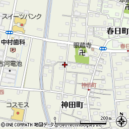 静岡県浜松市中央区神田町988周辺の地図