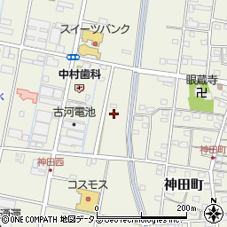静岡県浜松市中央区神田町613周辺の地図