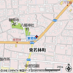 静岡県浜松市中央区東若林町1150周辺の地図