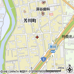 静岡県浜松市中央区芳川町662周辺の地図