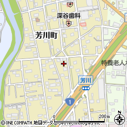 静岡県浜松市中央区芳川町661周辺の地図