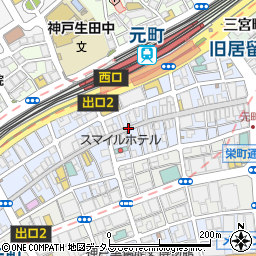 元町商店街周辺の地図